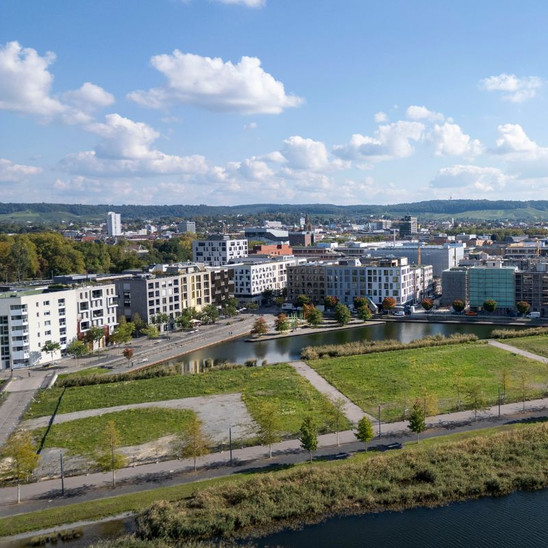 Man sieht ein Foto des Neckarbogens