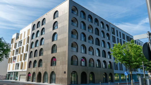 Neubauten im Neckarbogen