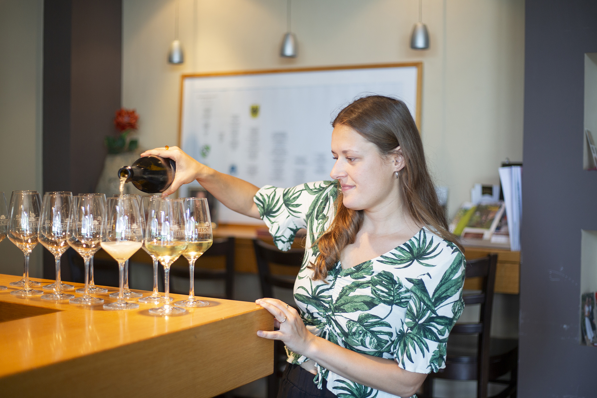 Weinprobe im Weingut Fischer