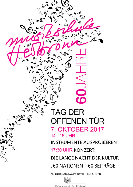 Plakat zum Tag der offenen Tür und zur Langen Nacht der Kultur am 7. Oktober