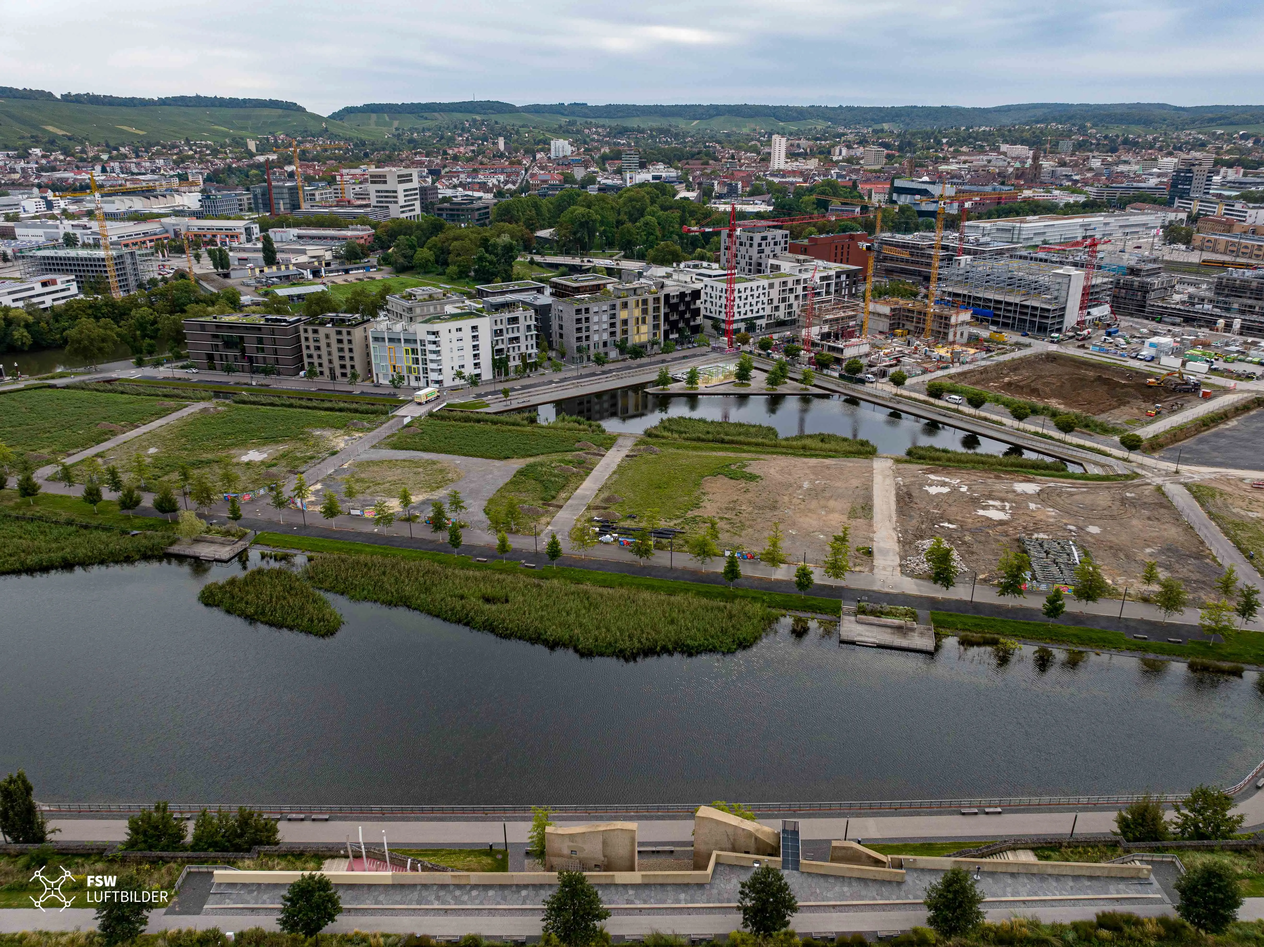 Im Stadtquartier Neckarbogen werden zukünftig bis zu 3500 Personen leben.
