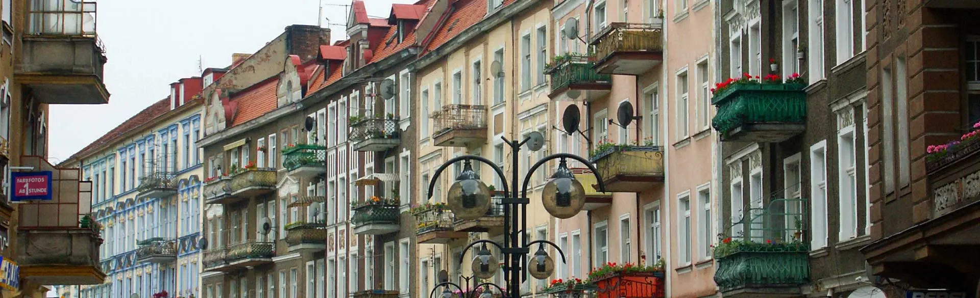 Ein Headerbild: Stadtansicht von Slubice