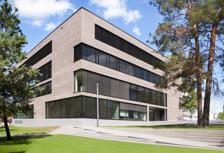 Das Gebäude der aim auf dem Bildungscampus der Dieter Schwarz Stiftung