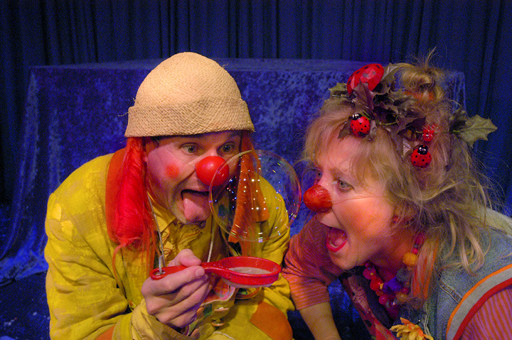 Die Klinikclowns in ihrem Element