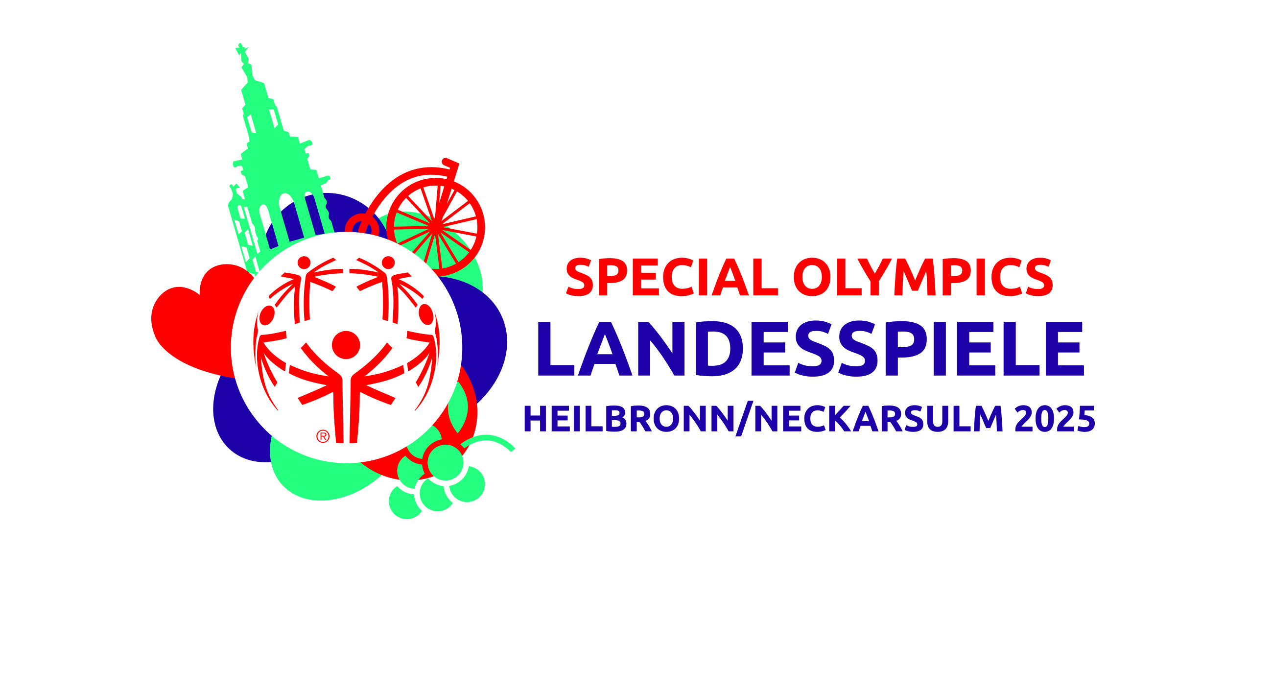 Man sieht das Logo der Special Olymics Landesspiele Heilbronn/Neckarsulm 2025