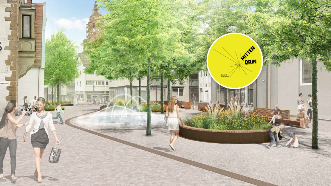 Visualierung der umgestalteten Eichgasse