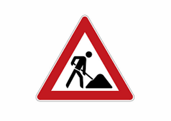 Verkehrszeichen Baustellenschild