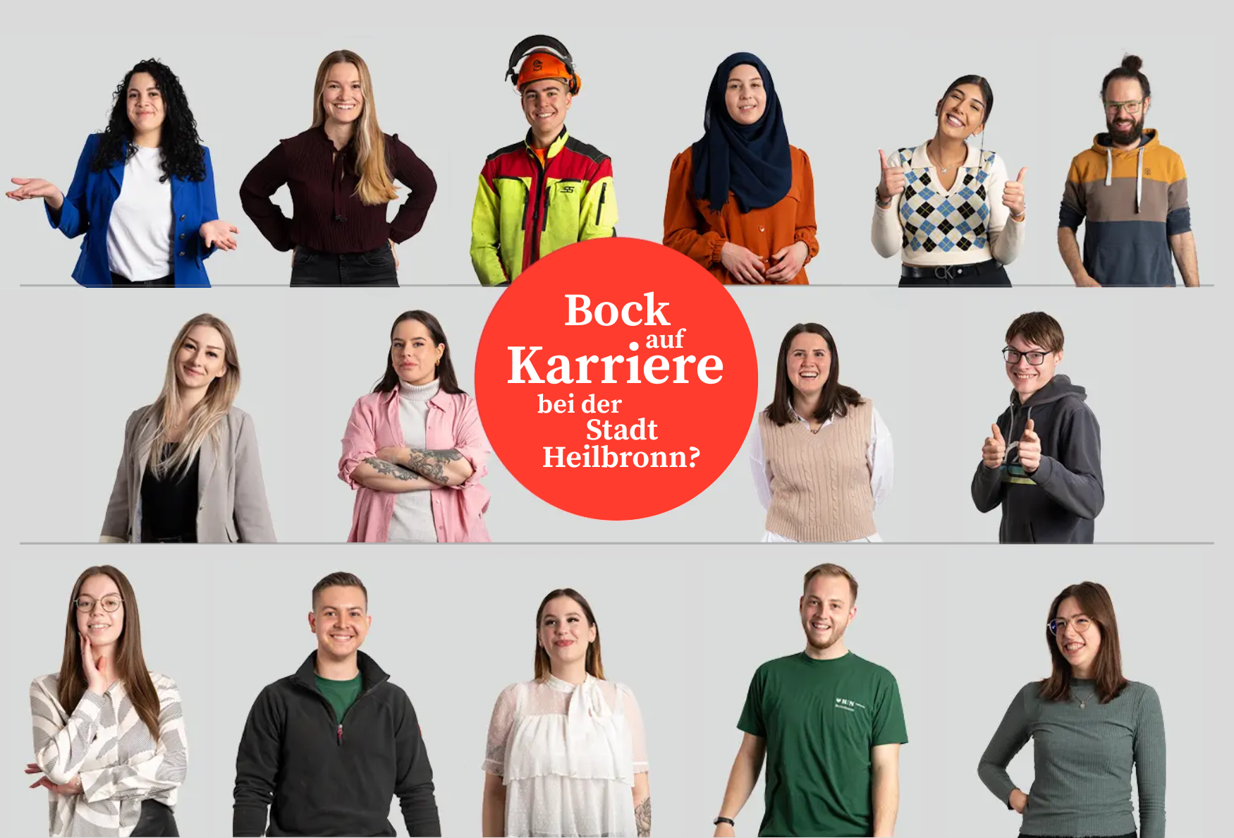 Mit über 30 angebotenen Berufen für Ausbildung und Duales Studium bietet die Stadt Heilbronn eine bunte Vielfalt von Technik, über Verwaltung bis hin zum sozialen Bereich. (Foto: Stadt Heilbronn)