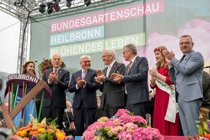 Eröffnung der Bundesgartenschau mit Bundespräsident Frank-Walter Steinmeier (April 2019) - Foto: Jürgen Häffner