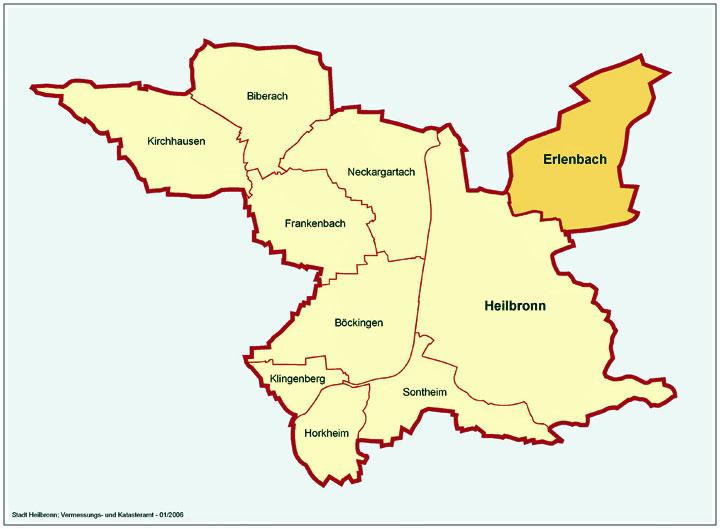 Karte des Wahlkreises 18 Heilbronn