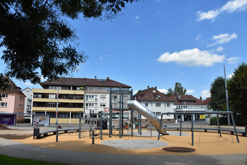Der neue Spielplatz im Stadtgarten - Foto: Krohmer
