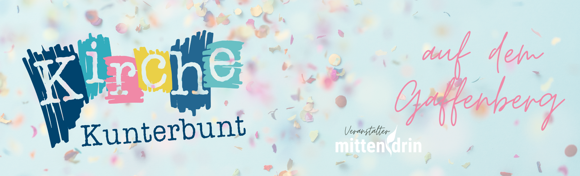 Banner mit Schriftzug zur Veranstaltung, © Volker Markowis