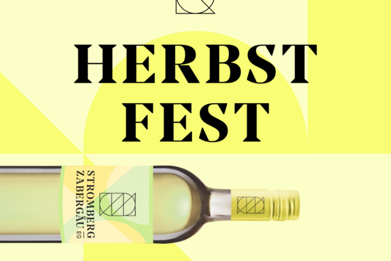 Werbeplakat für Herbstfest mit Flaschenabbildung, © WGSZ
