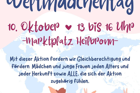 Flyer Aktionstag Weltmädchentag 2025, © Annemarie Schnabel /QZ Hooversiedlung- ARKUS GmbH