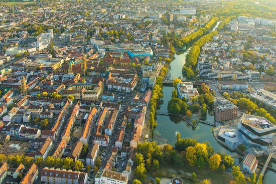 Luftaufnahme von Heilbronn