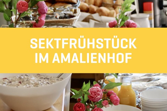 Sektfrühstück Amalienhof Plakat zur Veranstaltung 