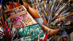 Pinsel und Farben