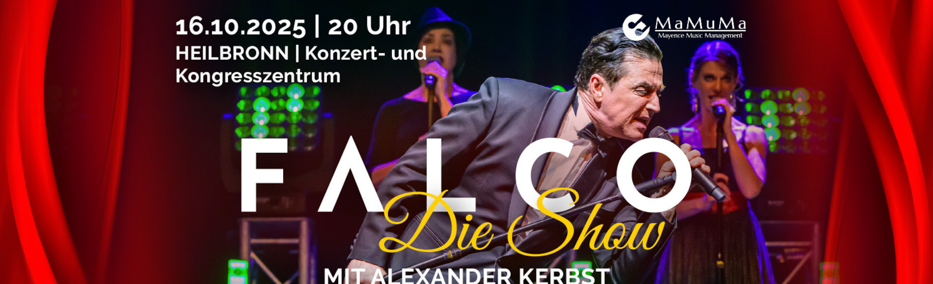 Veranstaltungsbanner zu Falco die Show