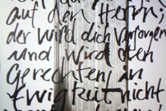 Kalligrafisches Kunstwerk, © keb Heilbronn