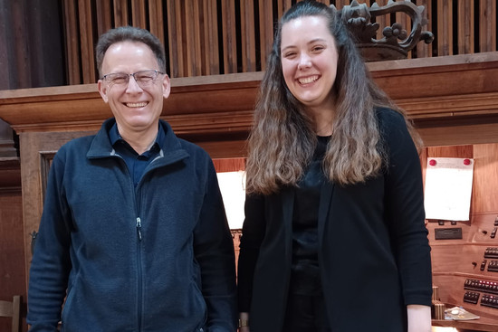 Ein Gottesdienst mit Mendelssohns Kantate „Wer nur den lieben Gott lässt walten"unter der musikalischen Leitung von Katharina Linn, die ein Jahr lang Assistentin und Kirchenmusikerin im Praktikum bei KMD Stefan Skobowsky an der Kilianskirche Heilbronn war, © privat