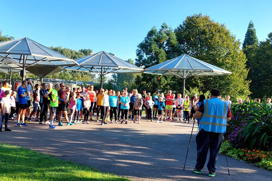 Treffpunkt für den Parkrun, © Wertwiesen parkrun