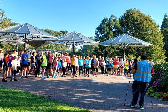 Treffpunkt für den Parkrun, © Wertwiesen parkrun