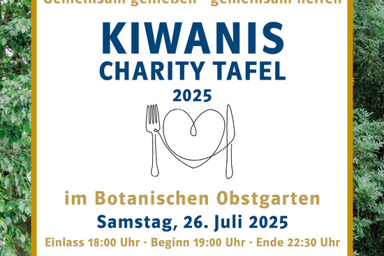 Die KIWANIS CHARITY TAFEL ist eine besondere Benefizveranstaltung, die regionalen Genuss und ein kulturelles Angebot mit sozialem Engagement und der Möglichkeit zum Netzwerken und
zum Austausch an einem wunderschönen Ort in Heilbronn verbindet., © Steffen Schoch