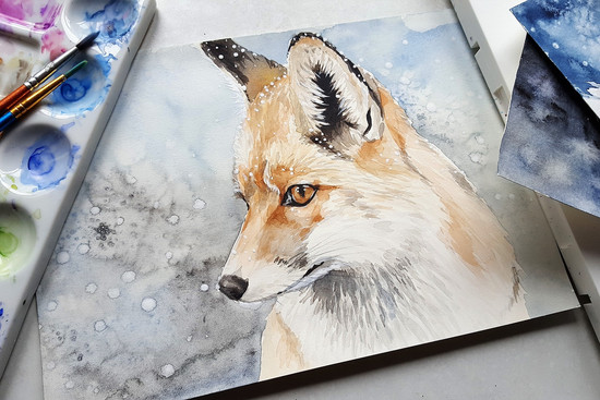 gezeichneter Fuchs