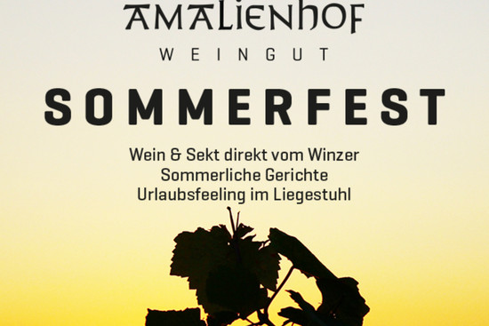 Sommerfest im Weingut Amalienhof Heilbronn 2025
14. August @ 17:00 - 16. August @ 22:00
|
Free, © Amalienhof