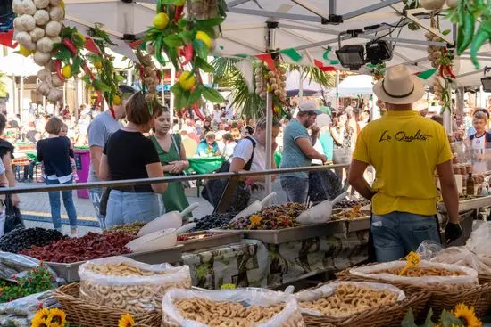Stand auf dem Italienischen Markt