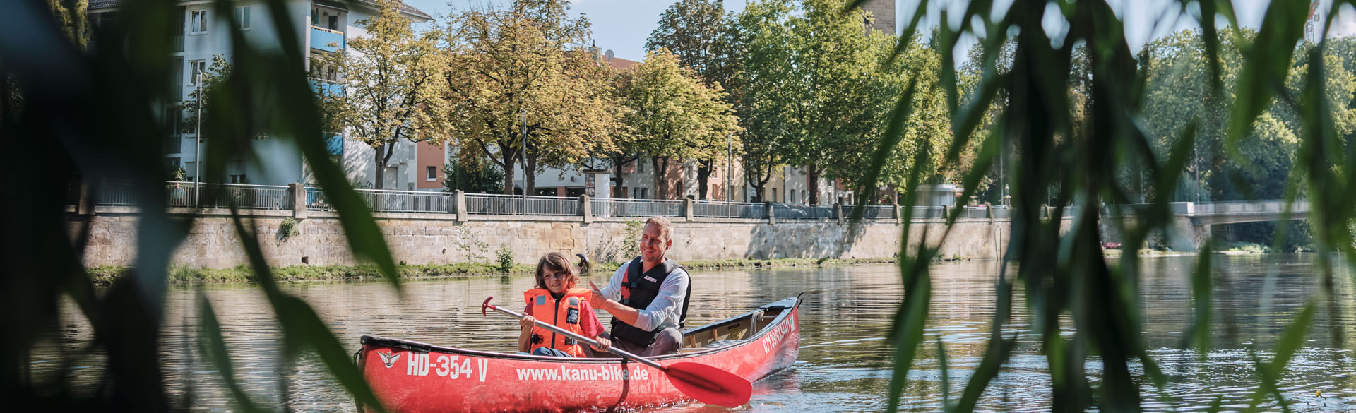 Neckar Kanufahrt