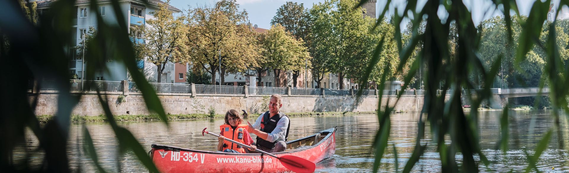 Neckar Kanufahrt