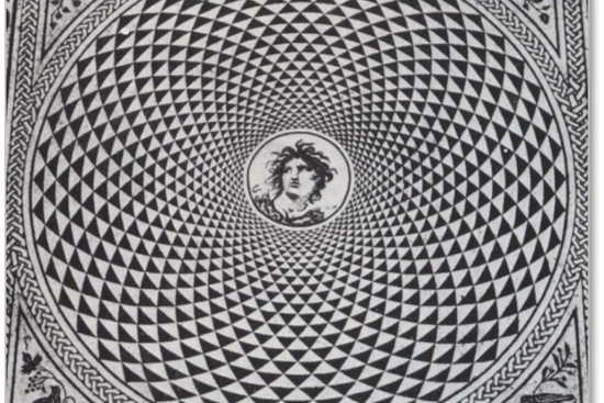 Römisches Mosaik mit Medusenhaupt, um 150 n.Chr., © Karin Schmöger