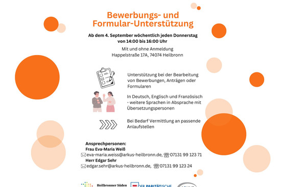Bewerbungs- und Formularunterstützung Flyer, © Eva-Maria Weiss