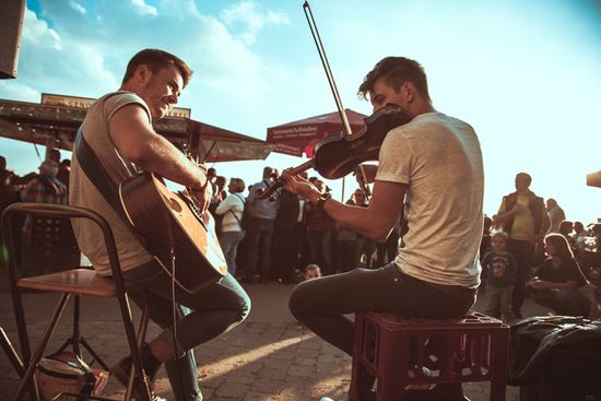 Musiker auf dem Heilbronner Weinlesefest