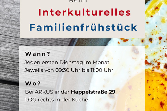 Flyer zum Interkulturellen Familienfrühstück, © Quartierszentrum Heilbronner Süden
